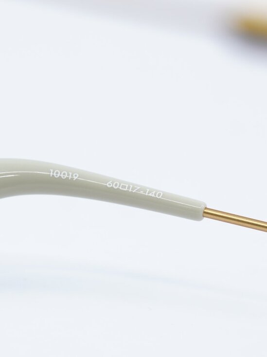 Jacquemus BAMBINO METAL JAC/68 C1 Sunglasses Gold Cat Eye Frame, Brown Lenses - Picture 6 of 13